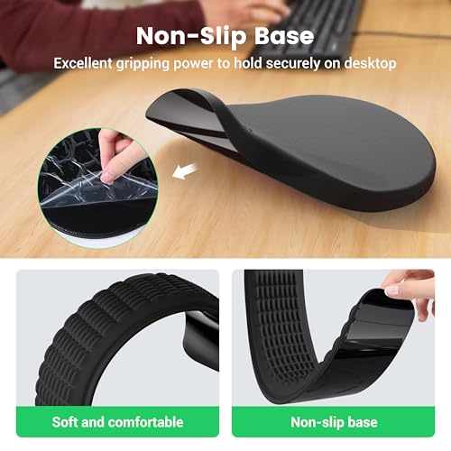 MEKASS Ergonomic Mouse Pad and Keyboard Wrist Rest Set, Super Soft Memory Foam Desk Wrist Support for Computer Keyboard, N...
