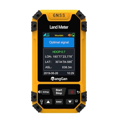 Generic Land Surveying Equipment, Handheld GPS Land Meter, Professional GNSS Receiver Surveryor Tool with Color Screen for...