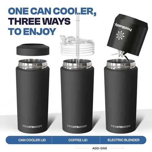 Frost Buddy Universal XL Can Cooler - Fits All - For 12, 16, 20, and 24 ounce Bottles - Insulated Double-Walled Stainless ...