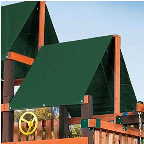 SEVENMORE Playground Replacement Canopy, 43" x 90" Outdoor Swingset Shade Kids Playground Roof Canopy Waterproof Cover Sno...