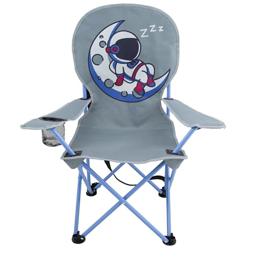MOUNTAIN SUMMIT GEAR Kids Camping Chair - Foldable Camp Chair with Carrying Case for Outdoor Recreation, Sports, Camping a...