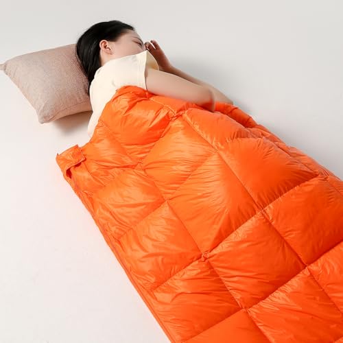 ShinHye Ultralight Adult Sleeping Bag 500g Premium Duck Down - Waterproof & Compressible 3-Season Camping/Backpacking 40-5...