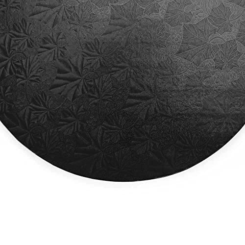 Dulcet Delights Round Cake Board | Decorative Cake Board for Cakes, Desserts, Pizza & More | Food Safe | Grease Proof | Re...