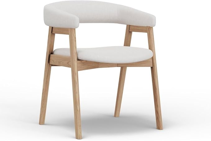 Dining Chairs – Kitchen Chairs Upholstered Set of 2 with Cushioned Seats – Stylish Side Seating for Dining Room, Breakfast Nook, or Small Spaces