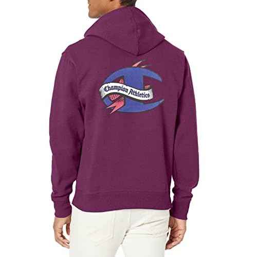 Champion Men's Powerblend Fleece Hoodie, Old English C