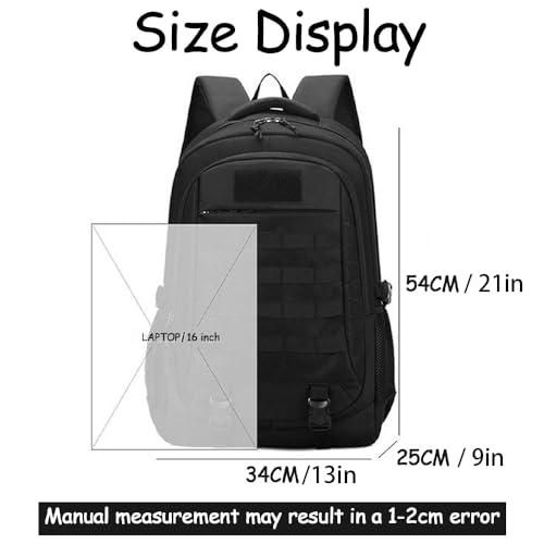 Lawaia Tactical Backpack Military Rucksack 45L Waterproof Hiking Packs Army Survival Assault Backpack Outdoor Sports Fishi...