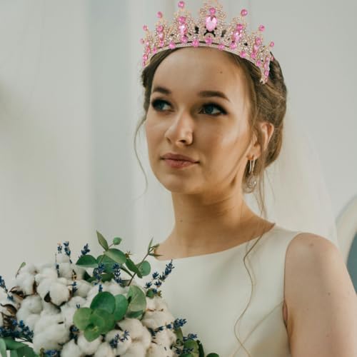 Tiaras for Women Birthday Crown Princess Crowns Rhinestone Girls Headbands Prom Party Accessories Wedding Bridal Hairpiece...