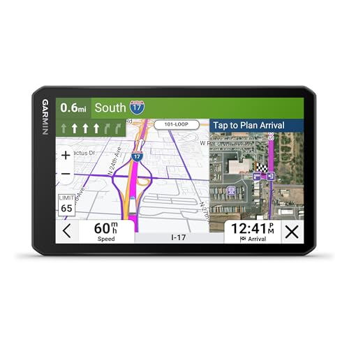 Garmin dezl OTR720, Large 7' GPS Navigator, Custom Truck Routing, Satellite Imagery, Wind Speed, Community-Shared Loading ...