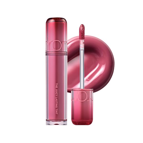 rom&nd THE JUICY LASTING TINT | 15 Bare Fig Lip Gloss | Long-Lasting Plumping Effect, Non-Sticky Shine & Versatile Beauty Essential
