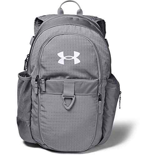 Under Armour Men's Lacrosse Backpack, Steel (035)/White, One Size Fits All