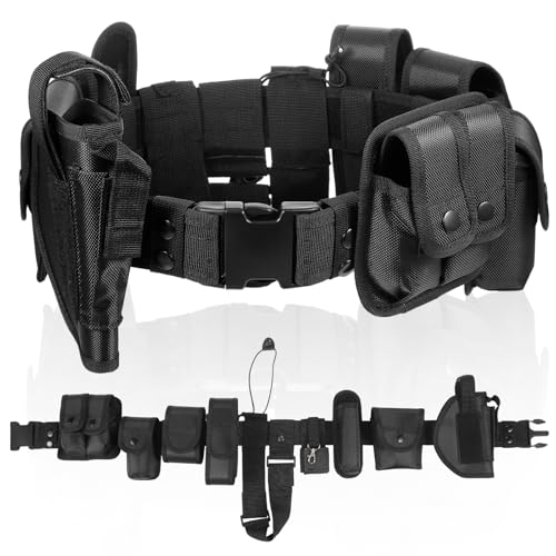 abcGoodefg Police Security Duty Belts Correctional Officers Ultility Cop Costume Belt Law Enforcement for Women Men Hunting
