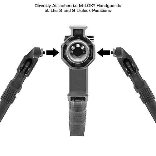 UTG Recon Flex II Bipod, Matte Black, Cent. 7"-9"