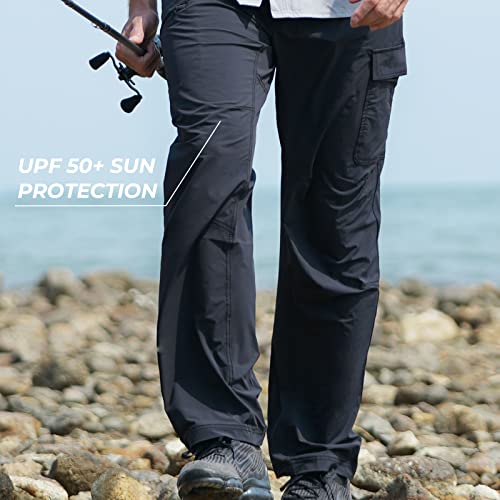 KastKing Wind Crest Fishing Hiking Pants, Water Repellent Lightweight Mens Travel Climbing Pants, UPF 50+ Stretch Material