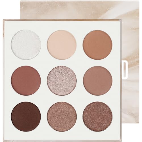 docolor Neutral Eyeshadow Palette 9 Colors Nude Brown Eyeshadow Palette Eye Shadow Palette Makeup Palettes with Velvety an...