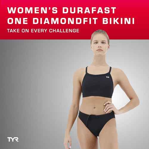 TYR Durafast One Diamondfit Bikini Swimsuit for Women - Athletic Training and Competition Swimwear Set - Resists Chlorine