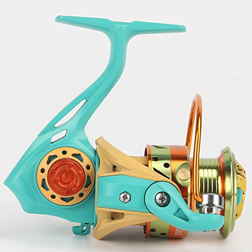Cosych Macaron Metal Fishing Reel, Metal Spinning Reel, Smooth Operation, Interchangeable Left and Right Hands