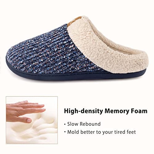 ULTRAIDEAS Women's Indoor Bedroom Slipper with Memory Foam, Gift for Women, Wool-Like House Shoe with Anti-Skid Rubber Sol...