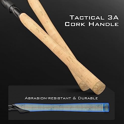 KastKing Valiant Eagle Passage Travel Fishing Rods, 4 & 6 Pc Pack Rods, Spinning, Casting and Fly Models, IM6 Graphite Bla...