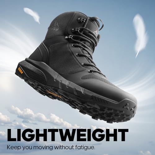 NORTIV 8 Men's Military Tactical Boot Lightweight Comfortable Boots for Work All Day Side Zipper Motorcycle Combat Hiking ...