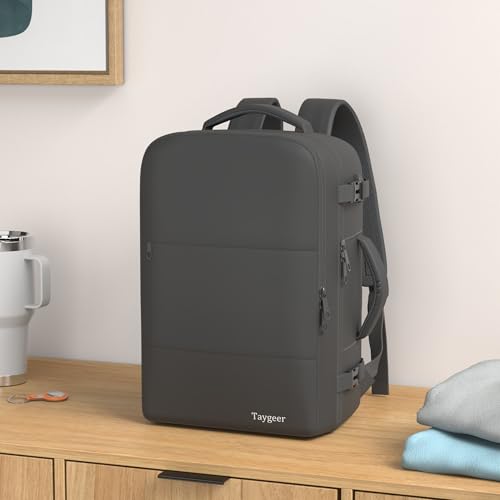 Taygeer Travel Laptop Backpack for Men Women, Airplane Approved Travel Backpack Suitcase with Usb Charging Port, Lightweig...
