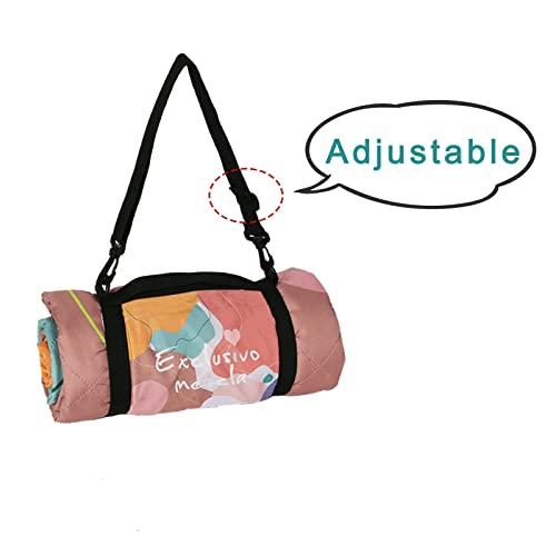 Exclusivo Mezcla Waterproof Picnic Blanket 60x80 Inches Large Multicolor Floral Polyester Sandproof Modern Camping Blanket