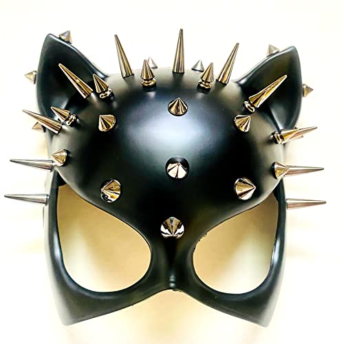 MasqStudio Red Black Cat Woman Dress up Cosplay Party Masquerade Mask Spiky Halloween