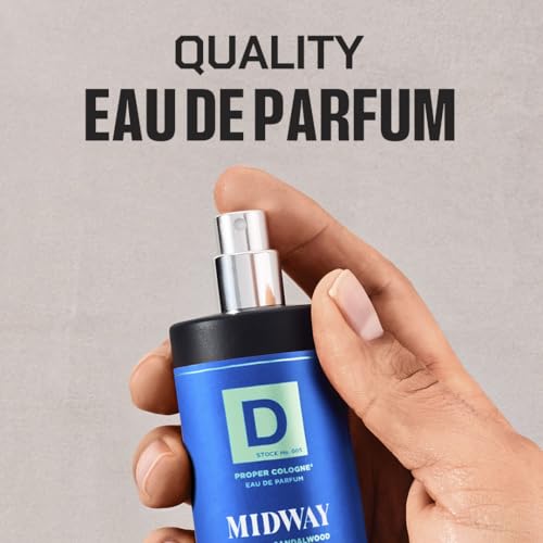 Duke Cannon Proper Cologne Buck Moon | Men's Eau de Parfum | Lime and Vetiver | Warm, Earthy, Long-Lasting Scent | 1.7 fl oz