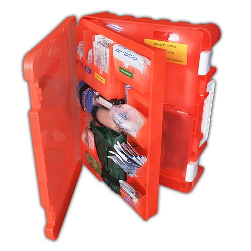 Rapid Care First Aid Kit, 100 Person Trauma Kit, 217 Pieces, ANSI 2021 Compliant, Exceeds OSHA Standards, AB2660 Trauma Re...