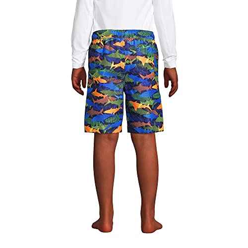 Lands' End Boys Active Stretch Quick Dry UPF 50 Swim Trunk