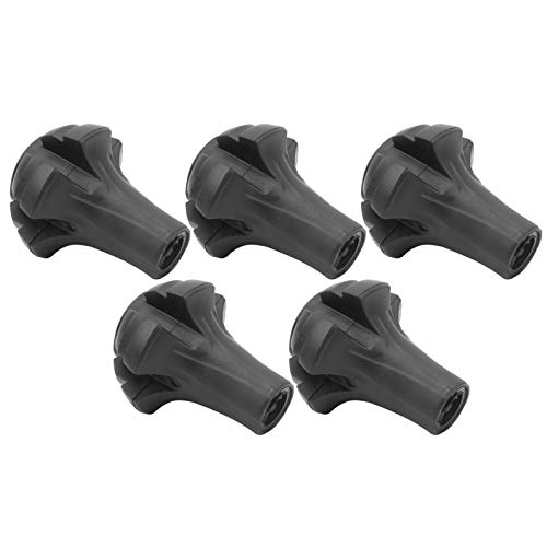 Demeras Trekking Pole Tip Protectors Portable Round Heavy Duty Rubber Wakling Stick Tips for Hiking,Camping Stick with Abs...
