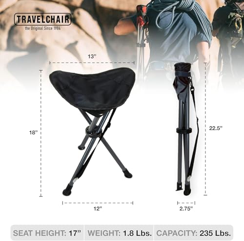 Travel Chair Slacker Tripod Chair for Camping, Lightweight Chair, Adjustable Carry Strap for Easy Transport | Lighter Vers...