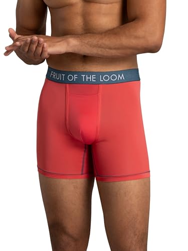 Fruit of the Loom mens Getaway Boxer Briefs, Lightweight Breathable Fabric, Quick Dry & Odor Control