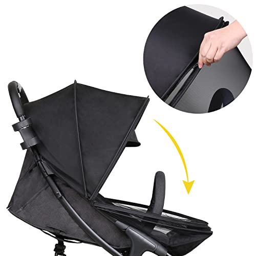 Beberoad Love Universal Stroller Sun Shade & Mosquito Net – 2-in-1 Baby Stroller Cover with UV Protection & 2-Way Zipper f...