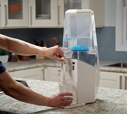 VitaFilta Countertop & Desktop Water Filter and Cooler - Adjustable Temperature Cold Water Dispenser with Advanced Filtrat...
