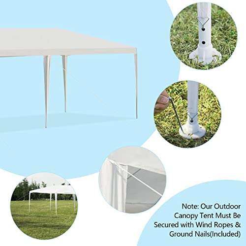 Tangkula Outdoor 10 x 20 Feet Canopy Tent, Party Wedding Tent with Removable Walls, Portable Canopy Shelter Gazebo Pavilio...