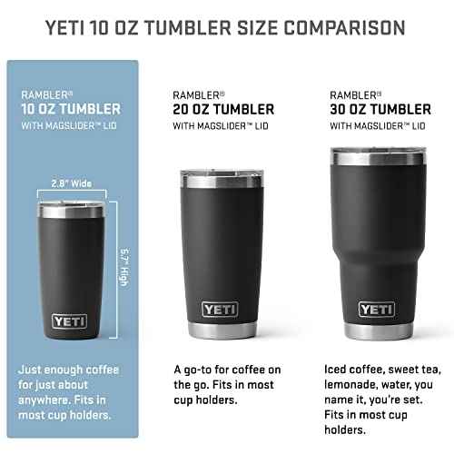 YETI Rambler 10 oz Tumbler, Stainless Steel, Vacuum Insulated with MagSlider Lid, Nordic Purple