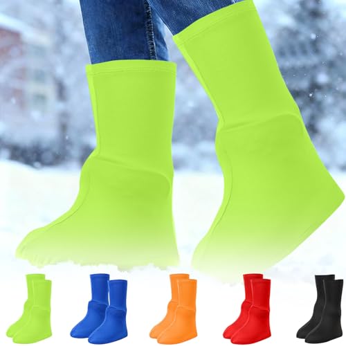 2025 Waterproof Cycling Shoe Covers, Non-Slip Water Resistant Overshoes Outdoor Cycling Hiking Protectors, Road Bike Sprin...