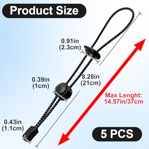 Lekgavd 5pcs Backpack Hiking Stick Holders, Reflective Trekking Walking Pole Holder, Adjustable Backpack Elastic Rope Fast...