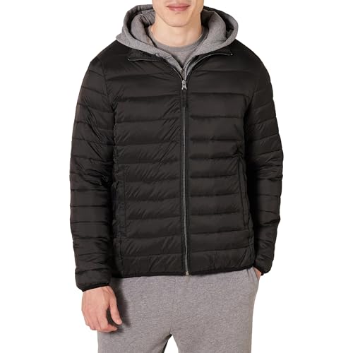 Amazon Essentials Mens Packable Lightweight Water-Resistant Puffer Jacket (Available in Big & Tall)