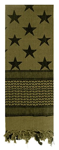 Rothco Stars and Stripes US Flag Shemagh Tactical Desert Keffiyeh Scarf