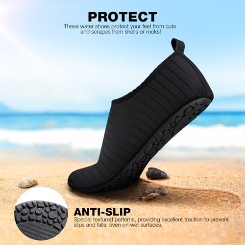 SIMARI Water Shoes Women Men Aqua Socks Beach Barefoot Quick Drying Aqua Aerobics Swim Pool Non Slip Outdoor Travel Essent...