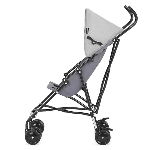 Dream On Me Aero Travel Umbrella Stroller, One-Hand Quick Fold, 3-Point Safety Harness, Dual Brakes, Adjustable Removable ...