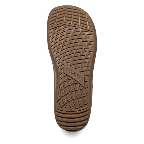 HOBIBEAR Leather Barefoot Boots Zero-Drop Wide Width Minimalist Shoes Unisex Mid Top Walking Boots