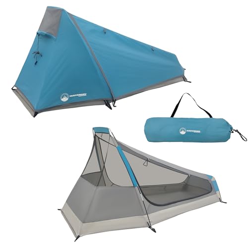 Single Person Tent - Ultralight 1 Person Camping Tent with Rainfly and Carrying Bag - Lightweight Outdoor Bivy Bag Shelter...