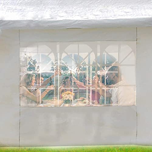 10'x30' White Outdoor Gazebo Canopy Tent Canopy Wedding Party Tent Waterproof Camping Gazebo BBQ Shelter Pavilion 8 Remova...
