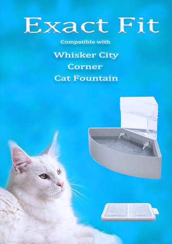 Amazinpure 12X Replacement Small Water Filter Compatible With Whisker City Automatic Pet Fountain Free-fall fountain and C...