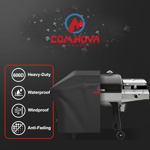 Comnova Pellet Grill Cover for Camp Chef 36 Series with Sidekick - 600D Premium Smoker Cover Waterproof Heavy Duty for Cam...