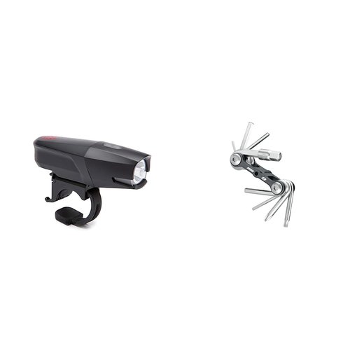 Portland Design Works City Rover 700 USB Rechargeable Headlight + Topeak The Mini 9-Function Bicycle Tool