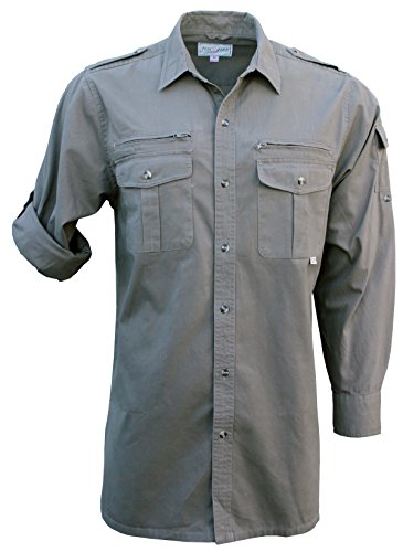 Foxfire Men's Long Sleeve Travel, Outdoor Hiking, or Safari Shirt for Travel, Action & Adventure, Regular & Tall, Cotton