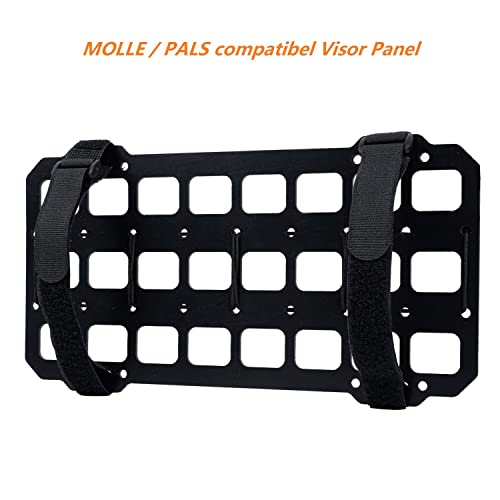 TACNEX Vehicle Rigid MOLLE Panel for Car Visor Organizer EDC Pouch Tool Holster Bag Holder Tactical Gear Rack Truck Equipm...